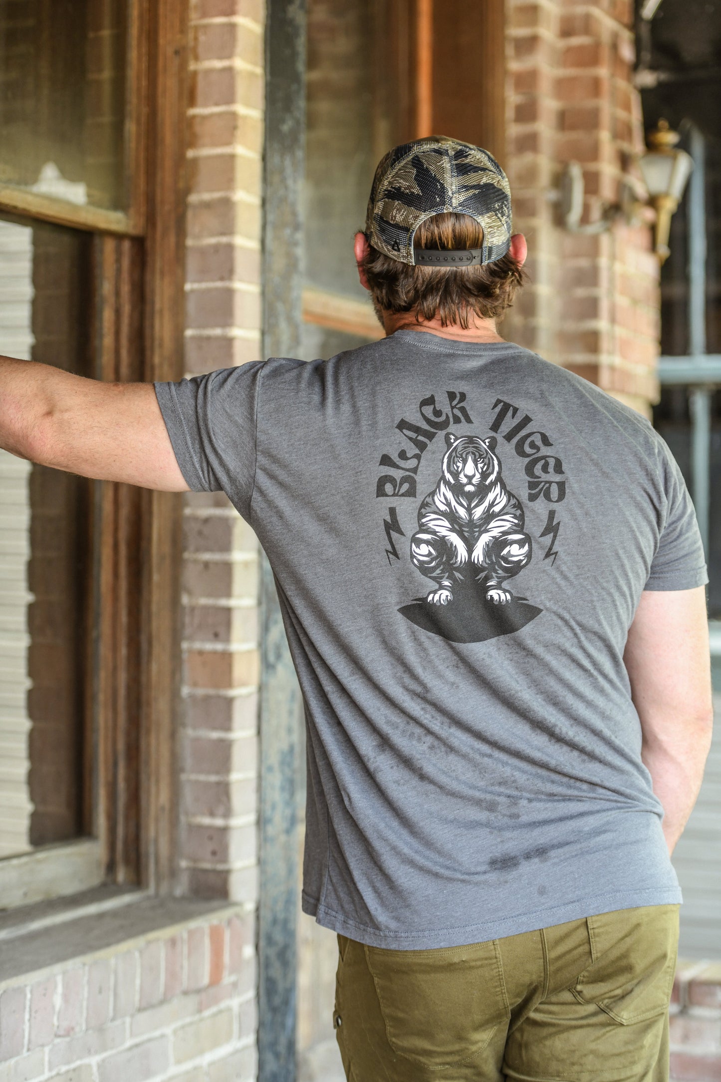 Black Tiger Logo Tee Shirt