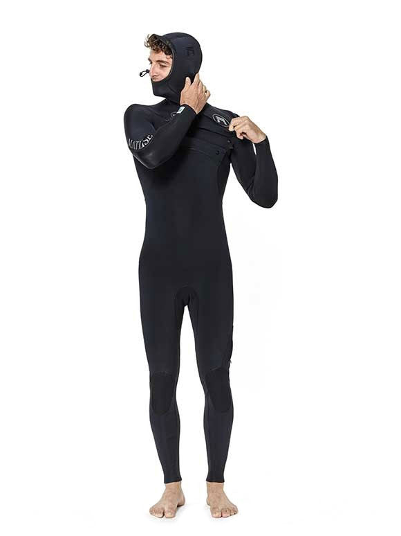 TUMO HOODED 5/4MM CHEST ZIP