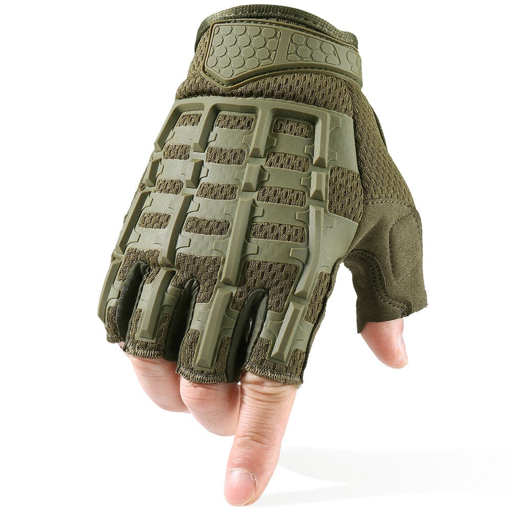 Paintball Airsoft Shooting Combat Protective Fingerless Glove