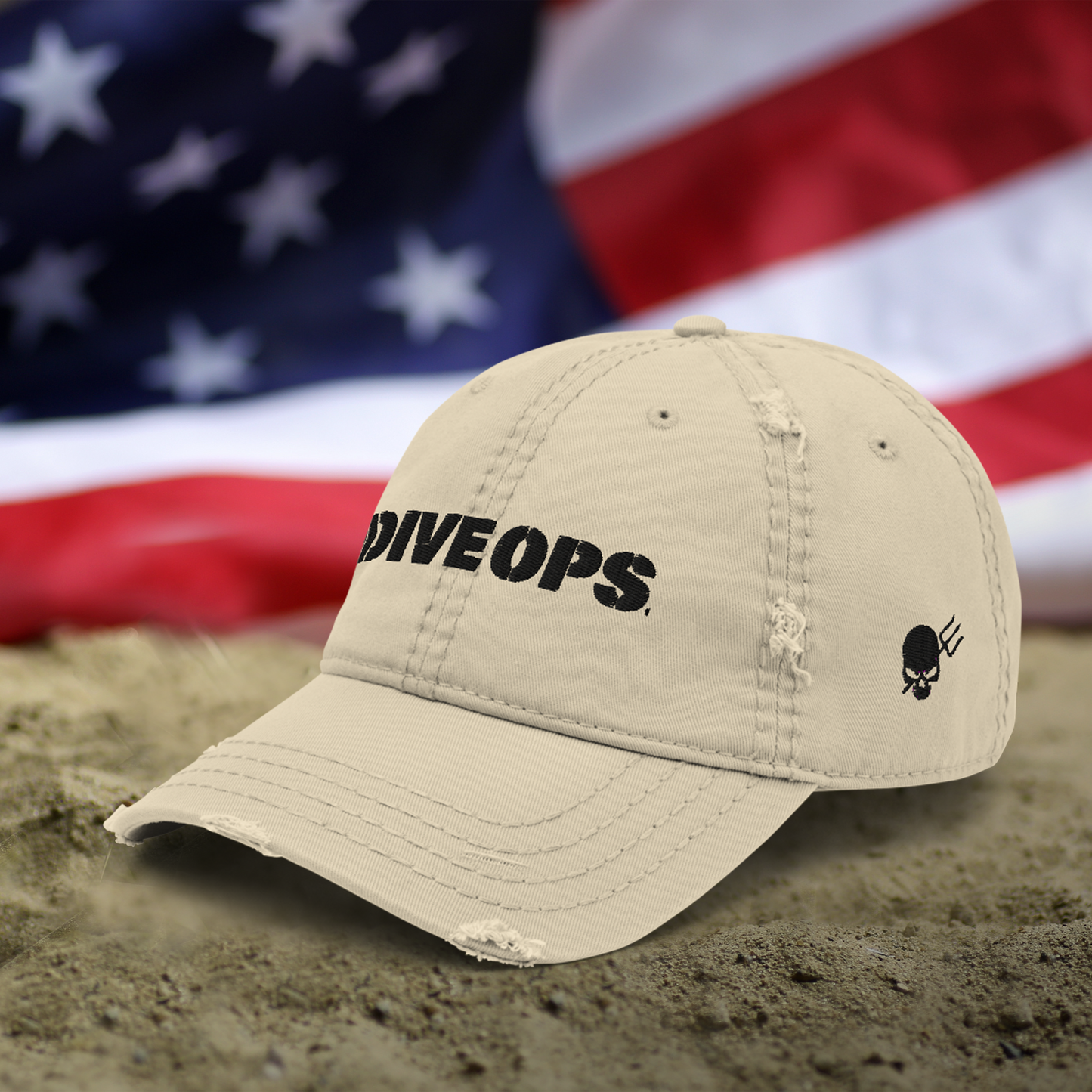 DIVE OPS® Official Distressed Hat