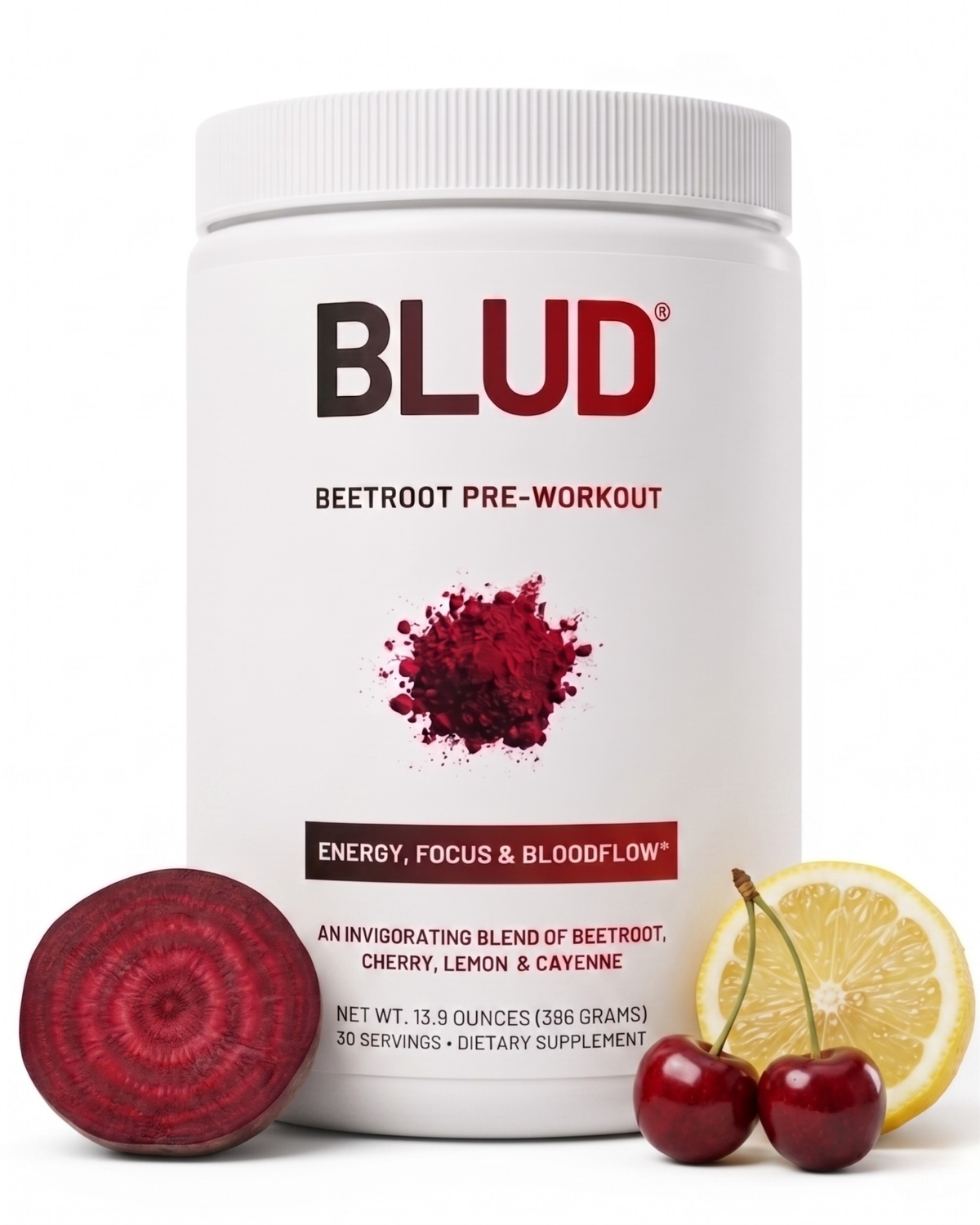 Blud® Beetroot Pre-Workout | Beet Cherry Lemon