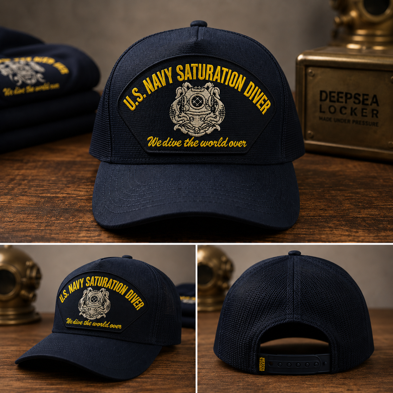 NAVY DEEP SEA™ Saturation Diver Athletic Cap