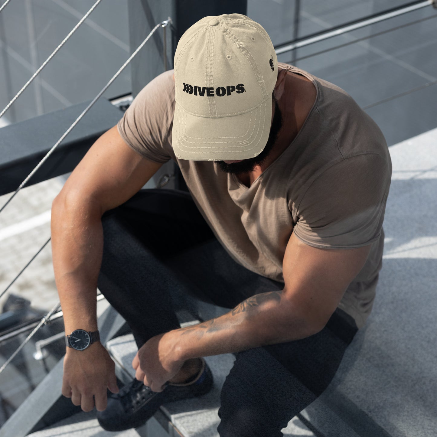 DIVE OPS® Official Distressed Hat