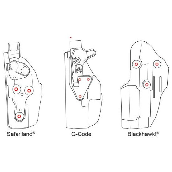 Holster Extender with Reinforced GRT Belt Adapter