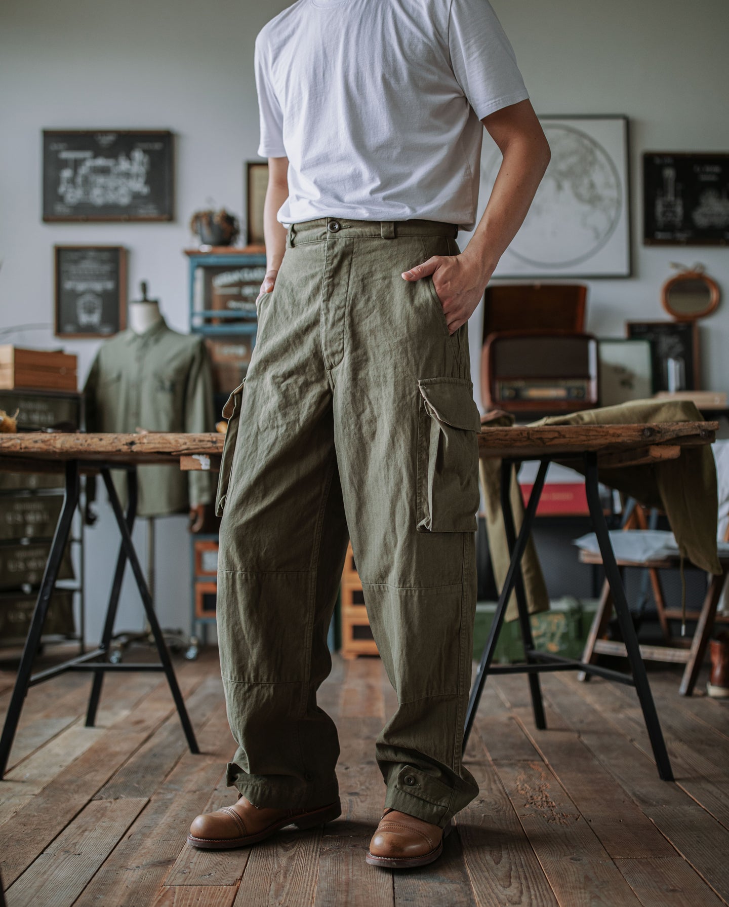 French Army M-47  HBT Field Trousers “Remake”