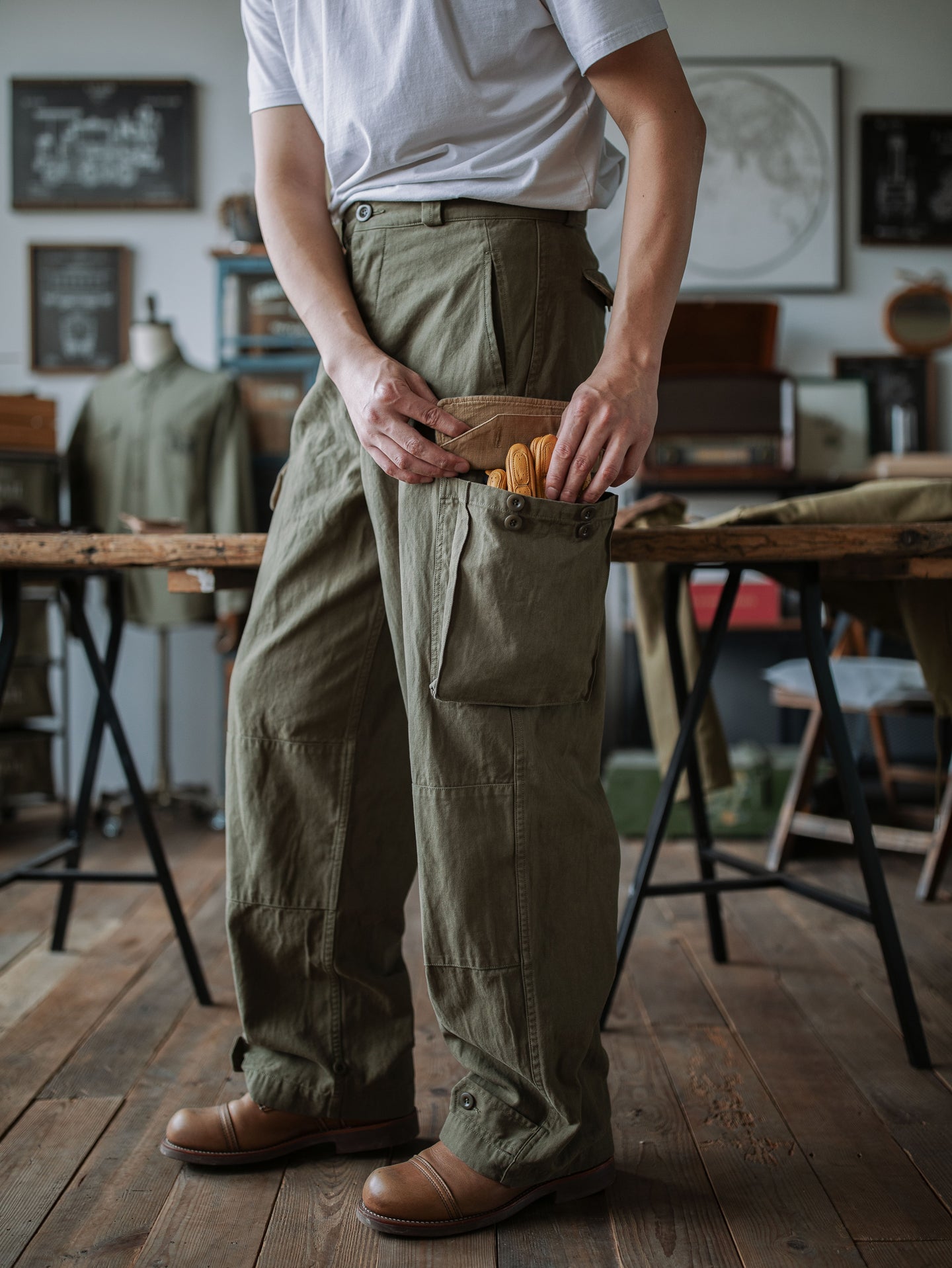 French Army M-47  HBT Field Trousers “Remake”