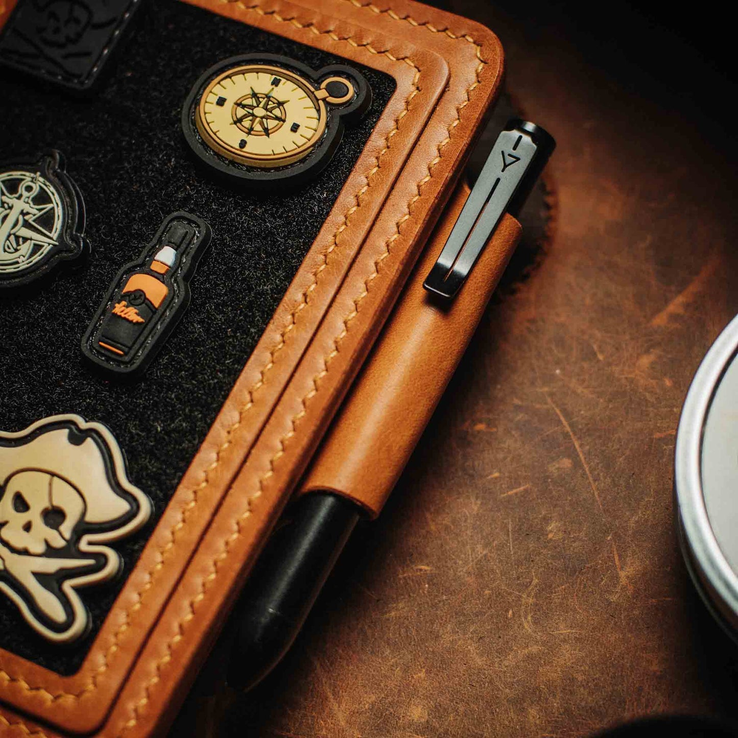 Passport Travel Wallet - Quartermaster v2 | Leather Velcro Organizer | Field Notes Holder