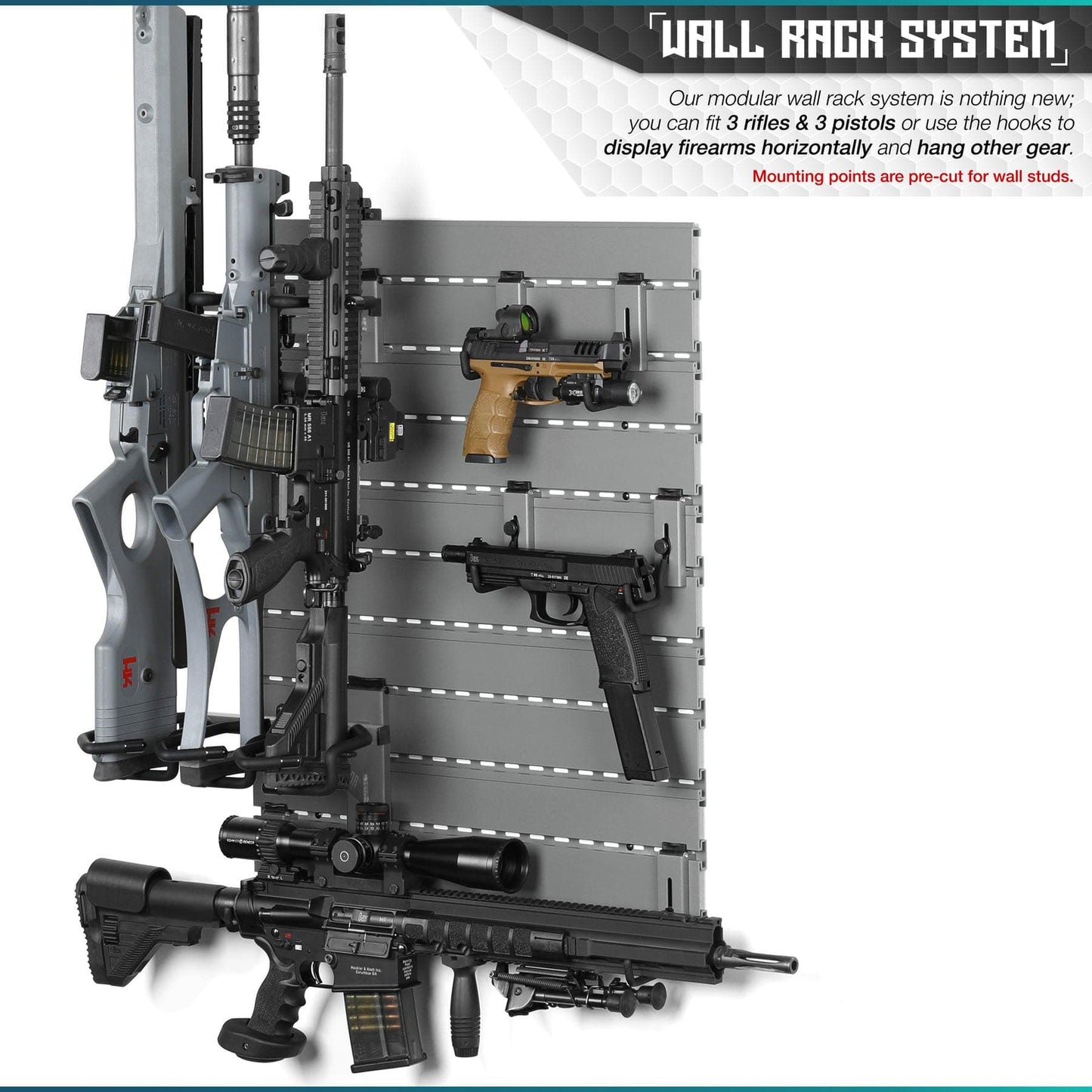 Wall Rack System - 5 Panel and Attachments – DeepSea Locker