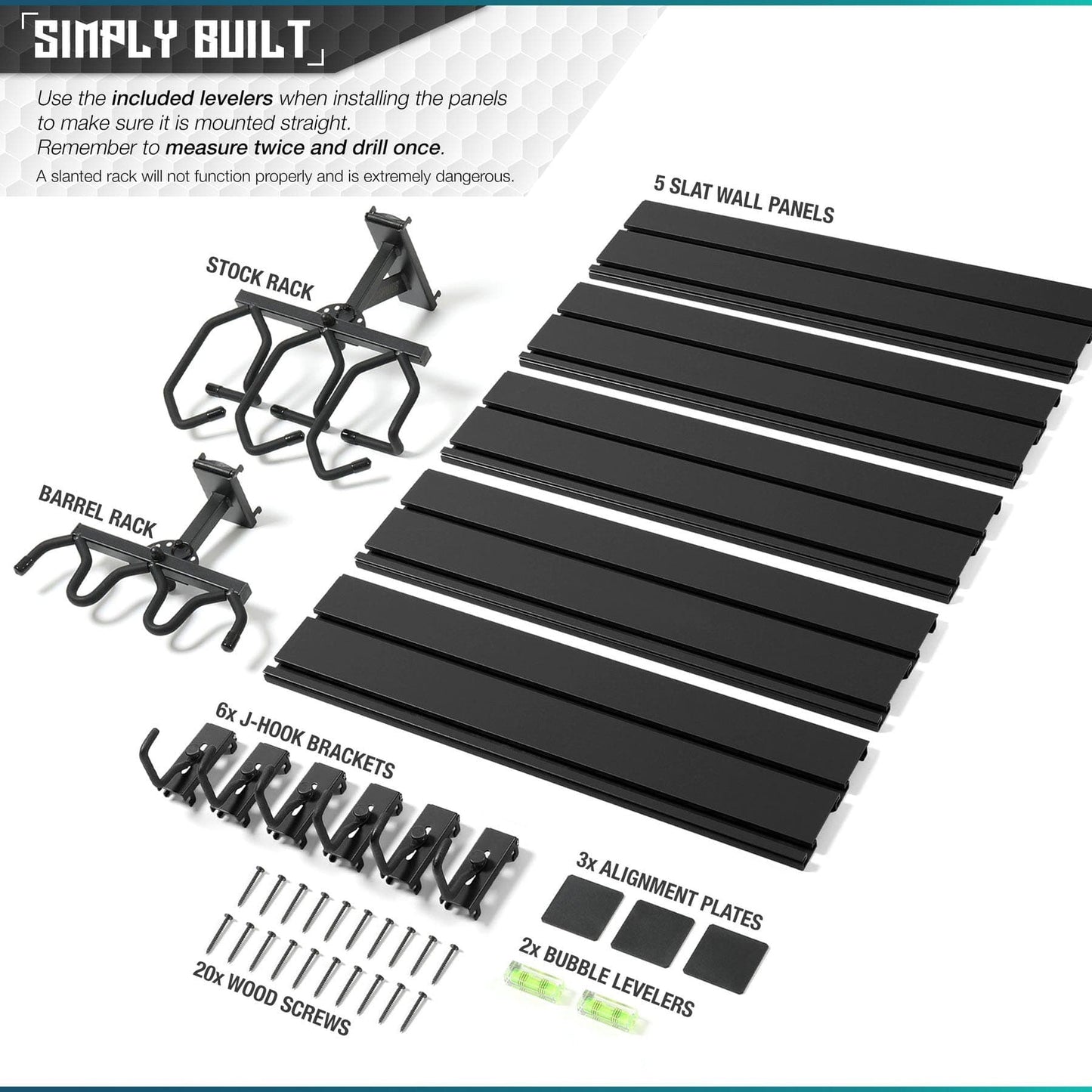 Wall Rack System - 5 Panel and Attachments – DeepSea Locker