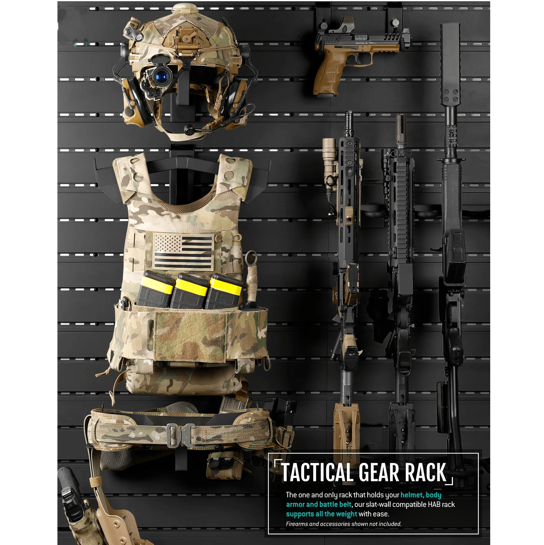 Wall Rack System - Tactical Gear Rack – DeepSea Locker