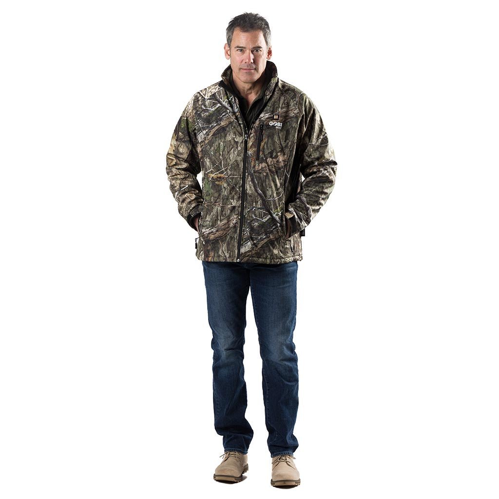 Sahara Men's Heated Hunting Jacket - Mossy Oak Camo