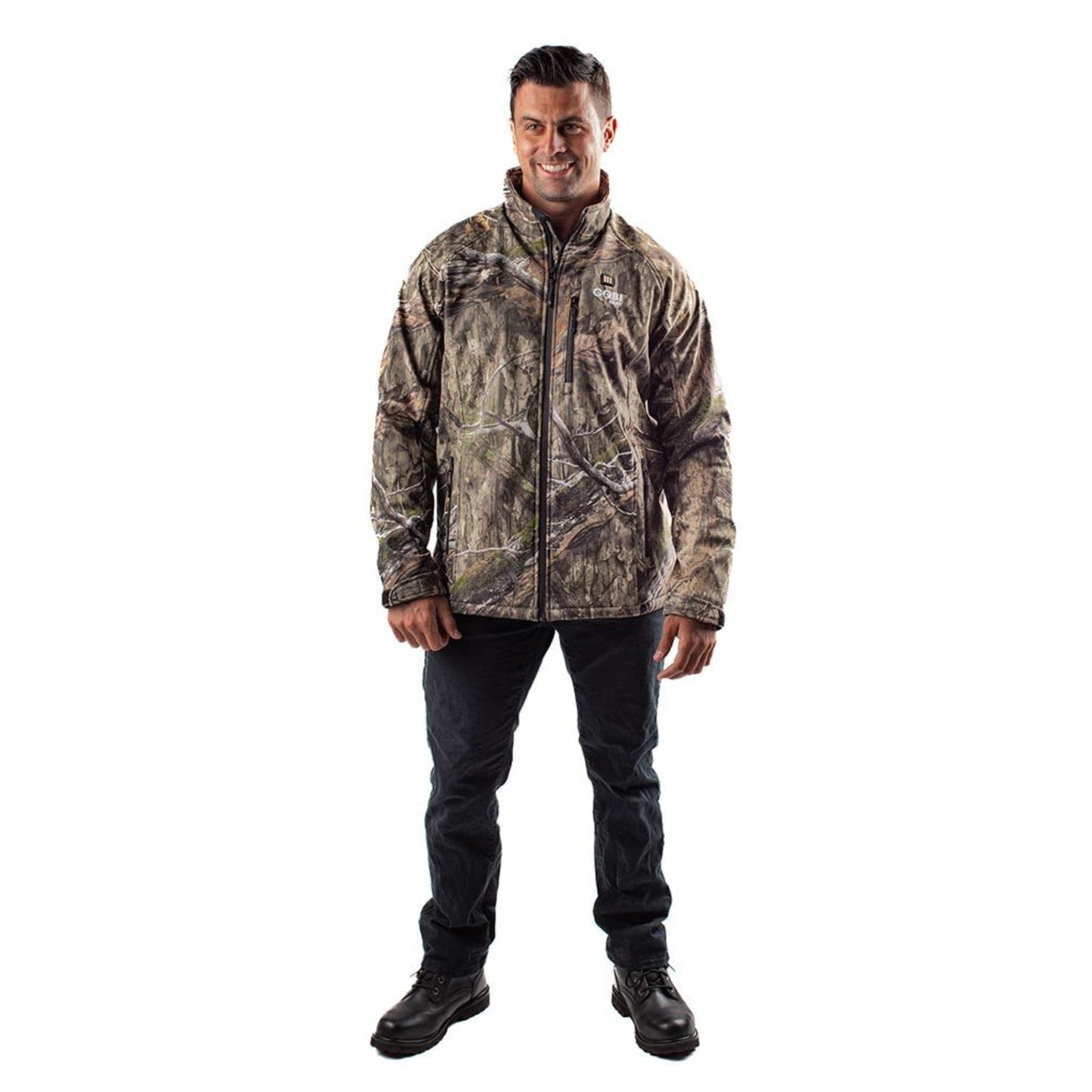 Sahara Men's Heated Hunting Jacket - Mossy Oak Camo