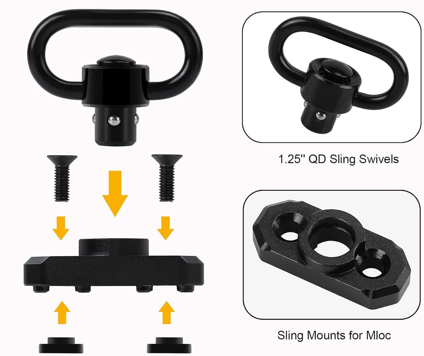 Sling Mounts Airsoft | QD Swivels & Sling Bevestiging Sling Mounts Airsoft | QD Swivels & Sling Bevestiging