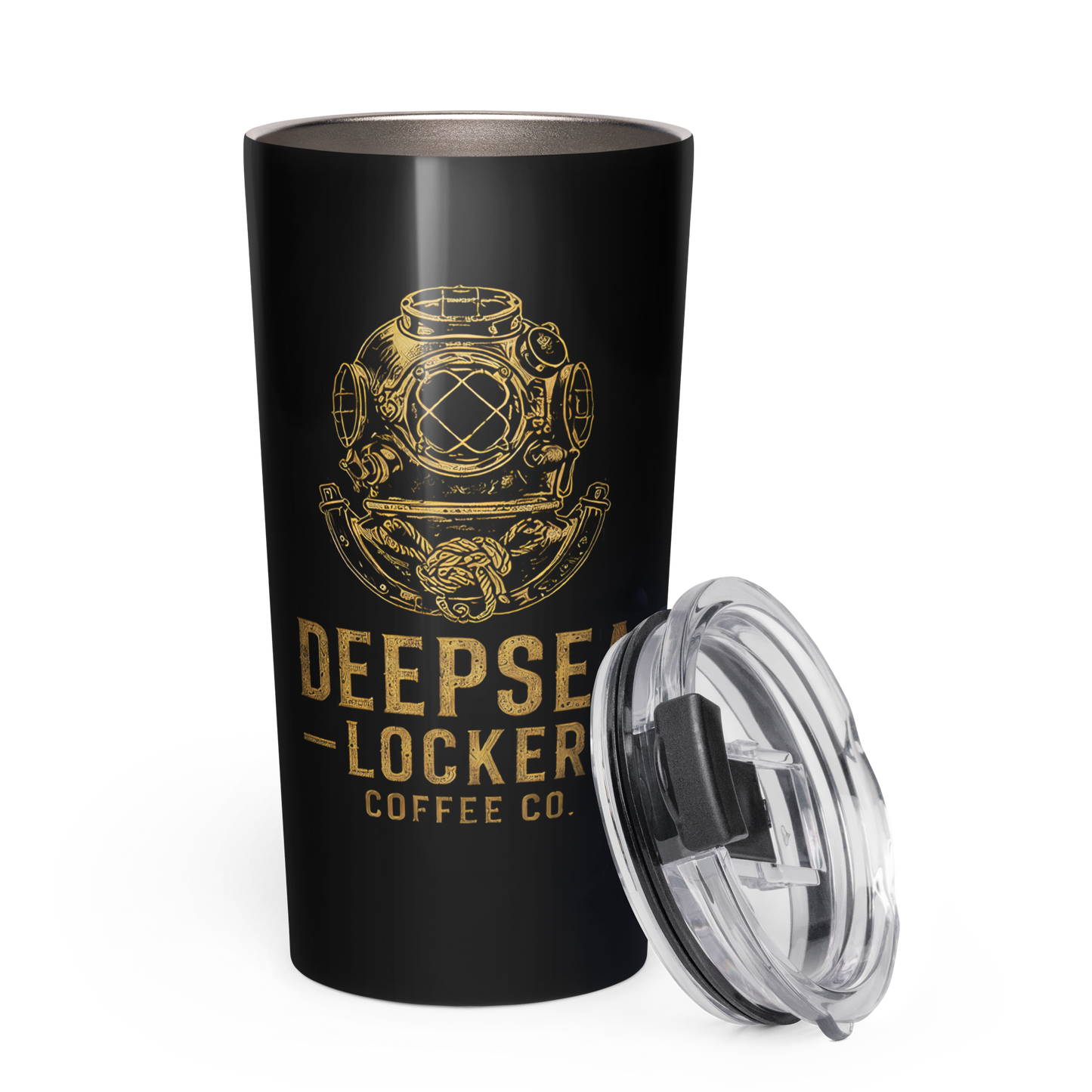 DEEPSEA LOCKER COFFEE Co. Tapered Stainless Steel Tumbler