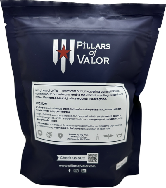 Tenacity Medium - Light Roast Coffee – Support Veterans | Pillars of Valor