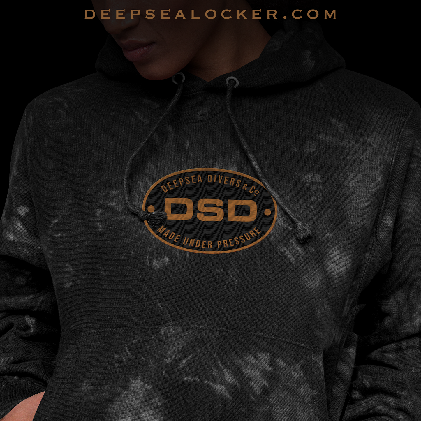 DSD Unisex Champion tie-dye hoodie