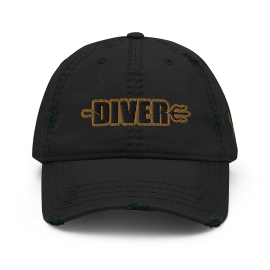 DIVER / STAY DEEP Distressed Dad Hat