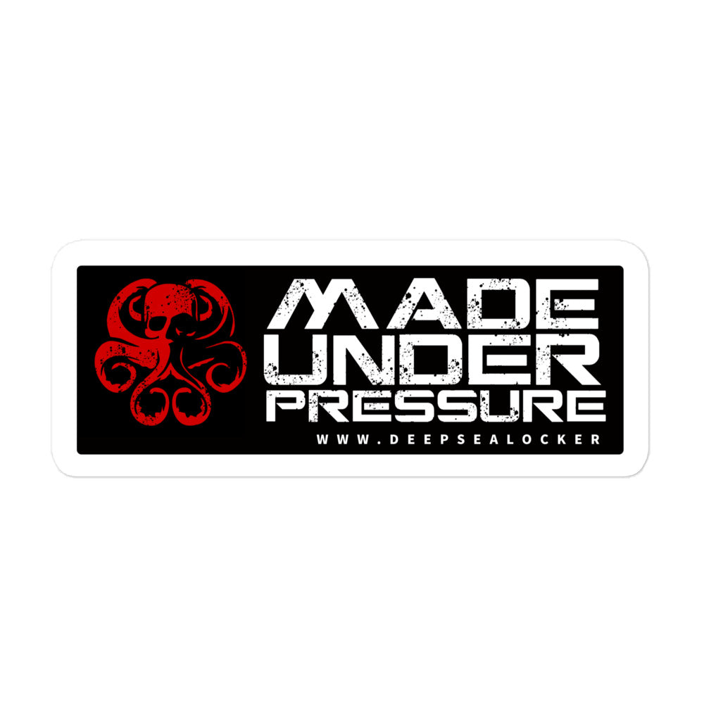 RED DIVER / MADE UNDER PRESSURE stickers