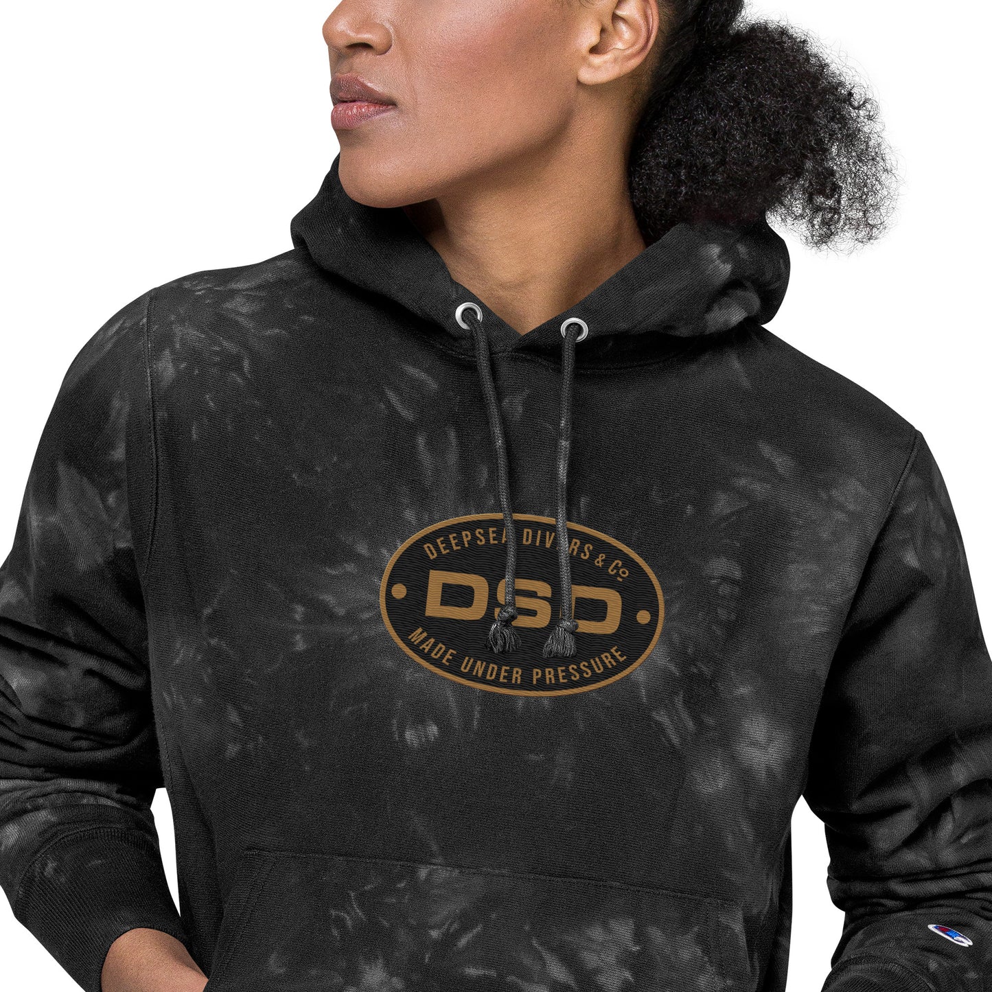 DSD Unisex Champion tie-dye hoodie