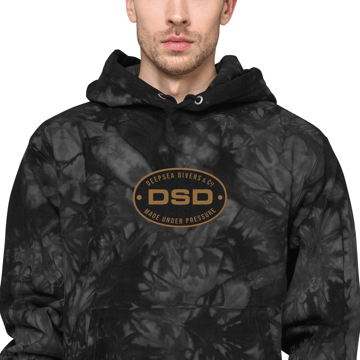 DSD Unisex Champion tie-dye hoodie